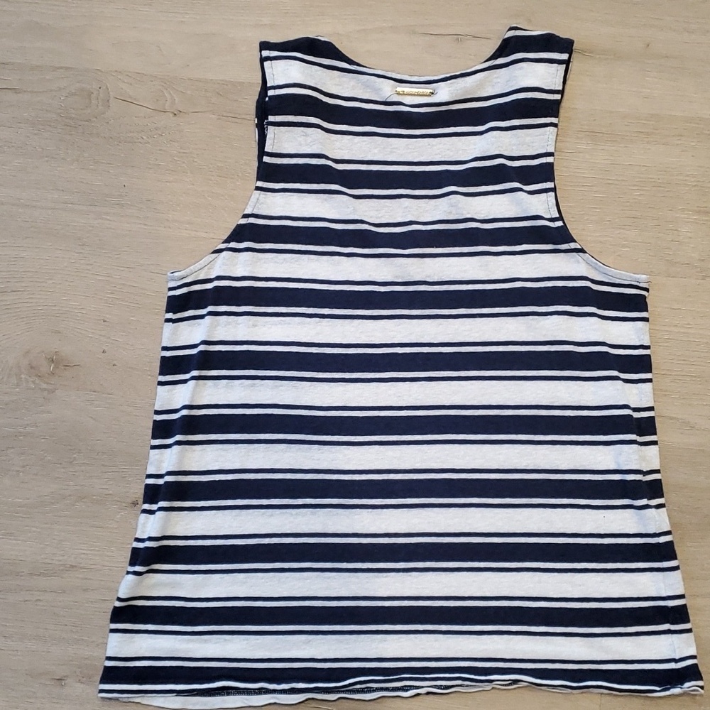 Michael Kors Navy/white Stripe Sleeveless Tank Size S - Picture 6 of 6